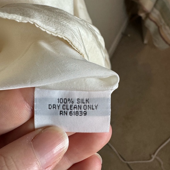 Rickie Freeman Teri Jon Ivory 100% Silk Bell Sleeve Jacket 18W - Picture 6 of 8